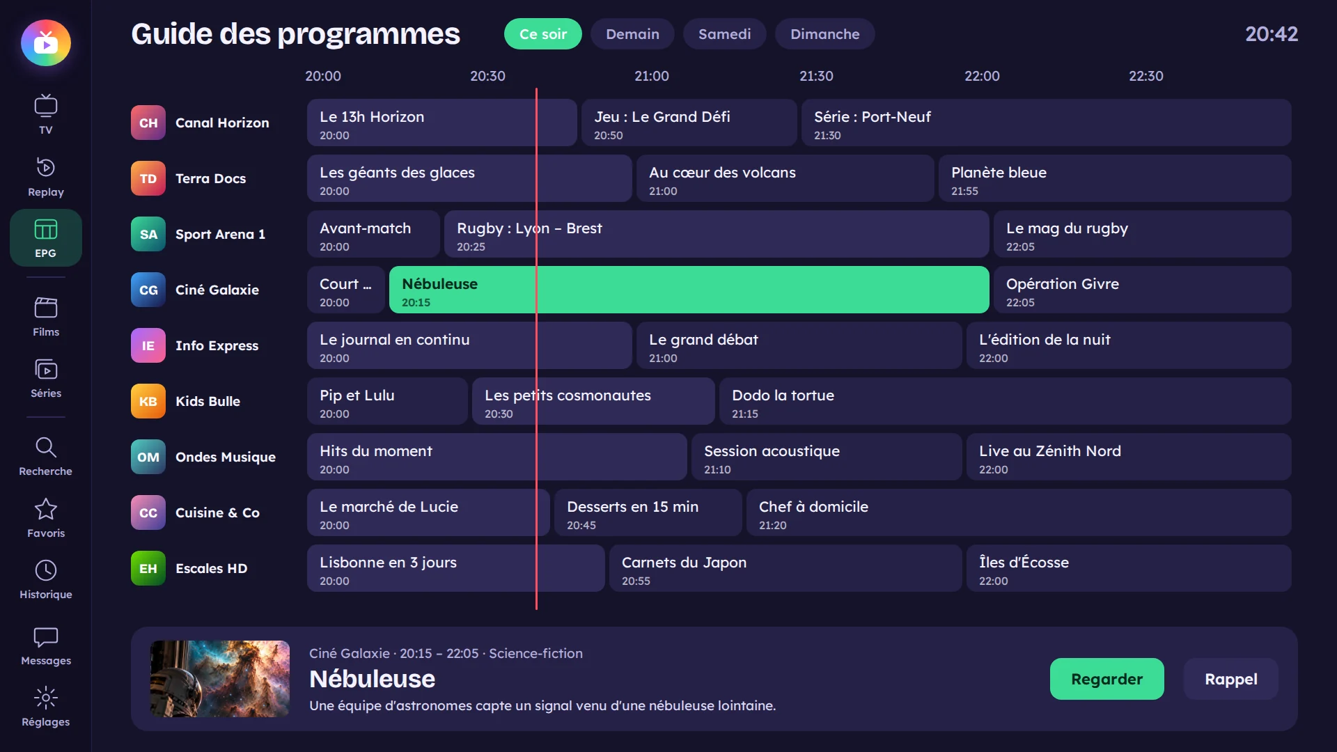 Guide des programmes TvZapeo